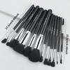 New 12 makeup brushes cover brush black soft hair loose powder brush foundation brush eyeshadow brush eyelash brush multi-functional beauty