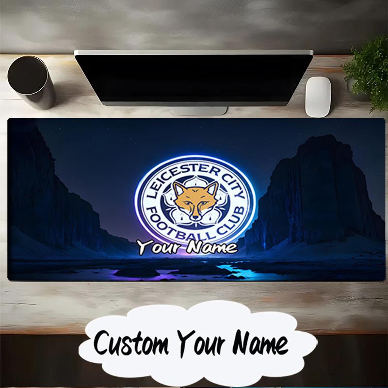 Custom Name Mouse pad Leicester Football Club Crest Mouse pad, Gaming Mouse Pad, keyboard pad, Desk Decor for computer notebook Fan Birthday Gift