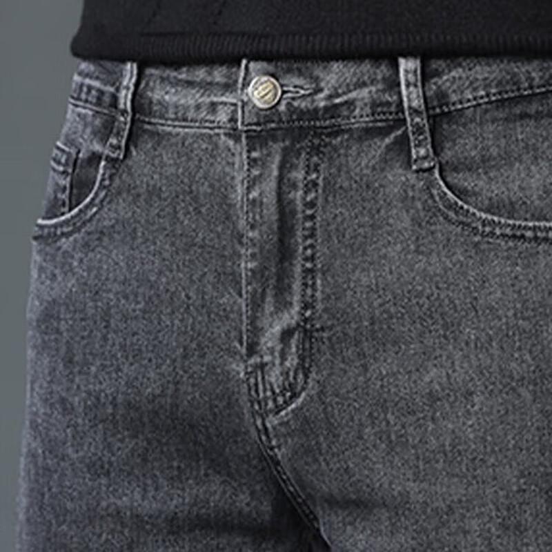 Jeanswest Men's Stretch Breathable Outdoor Casual Straight-Leg Jeans