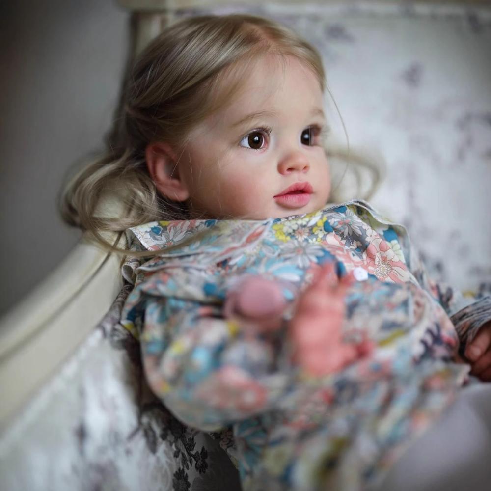 Pretty Princess Girl Cosplay Reborn Doll PIPPA 66cm Big Soft Cotton High Color Skin Realistic Simulation Doll Cute Baby Doll Toys Children's Day Gifts