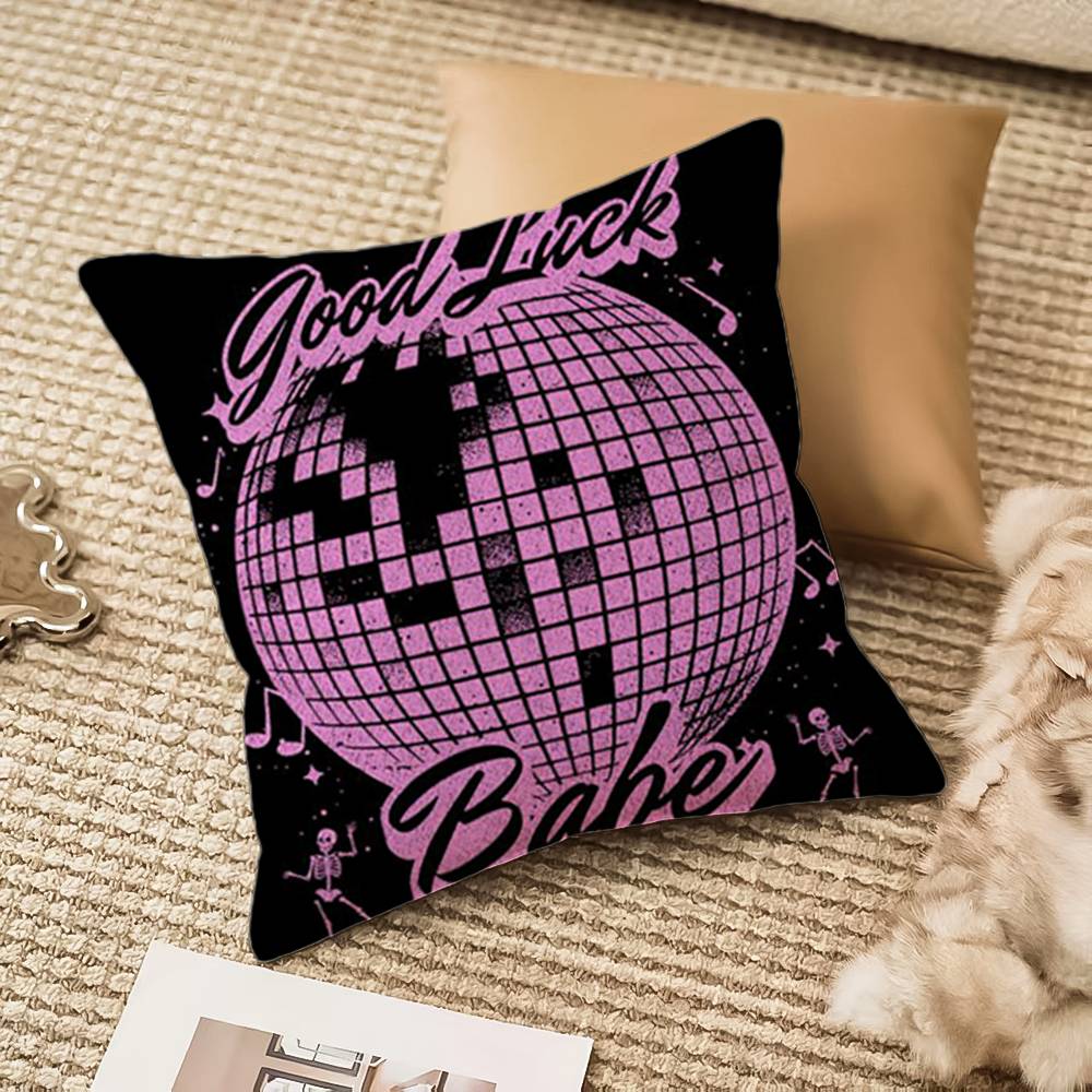 G-Good Luck Babe C-Chappell R-Roan Pillow Case Anti-dustmite Invisible zipper Sofa Bed