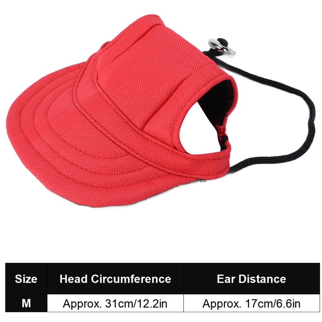 Dog Baseball Hat Sun   Comfortable   Pet Sports Hat with Ear Holes for Small Dogs