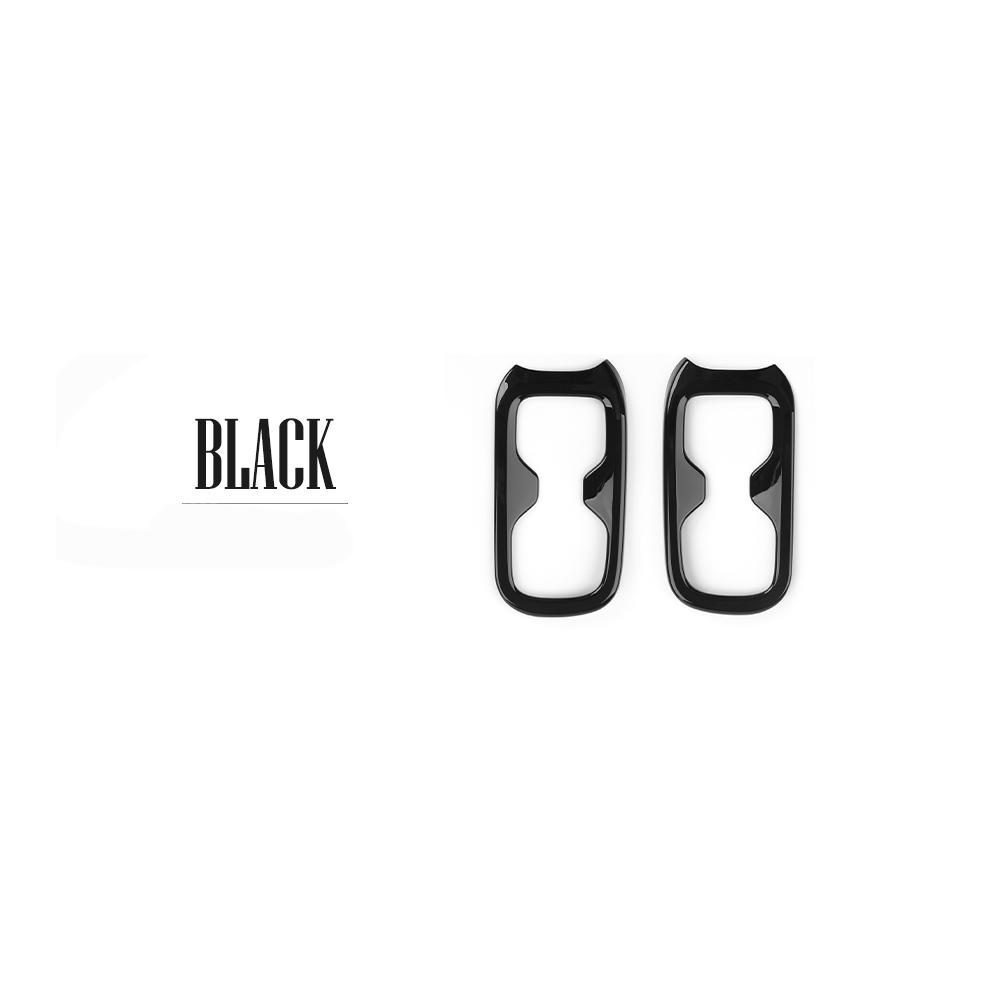 2PCS Car Interior Accessories 2-row Cup Holder Rear Drainage Cup Frame Trim ABS Material For Hyundai Santa Fe MX5 2024 2025 LHD