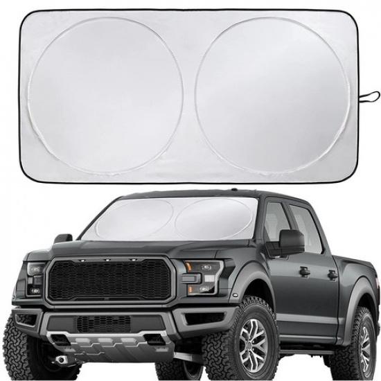 For Ford F-150 F-250 F-350 Truck Windshield Sun Shade Reflective Foldable Cover