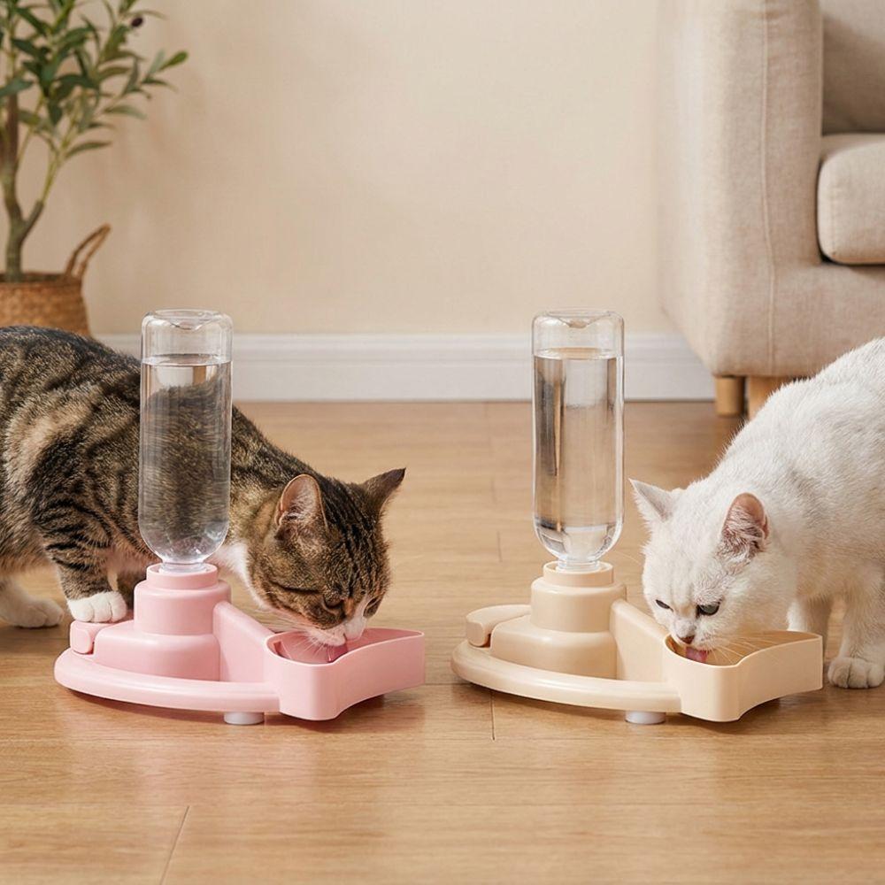 Stable Base Cat Drinking Machine Large Capacity Pet Drinking Station Cat Water Bowl Holder  Travel