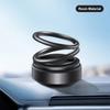 Solar Energy Double Ring Aroma Diffuser Solar Powered Car Air Freshener  Rotating Suspension Car Decoration Accessories with Aroma Tablet
