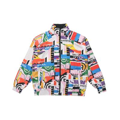 Intl Lab Full Print Sports Stand Collar Jacket Men Outerwear Floral 531331-02