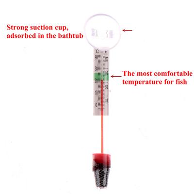 Aquarium Fish Tank Water Glass Temperature Thermometer With Suction Cup