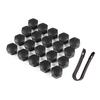 20pcs Car Wheel Tire Nut Caps Anti-Rust Protection Cover 21mm Car Hub Nut Decoration Cap Accessories For Tesla Model 3 Y X S