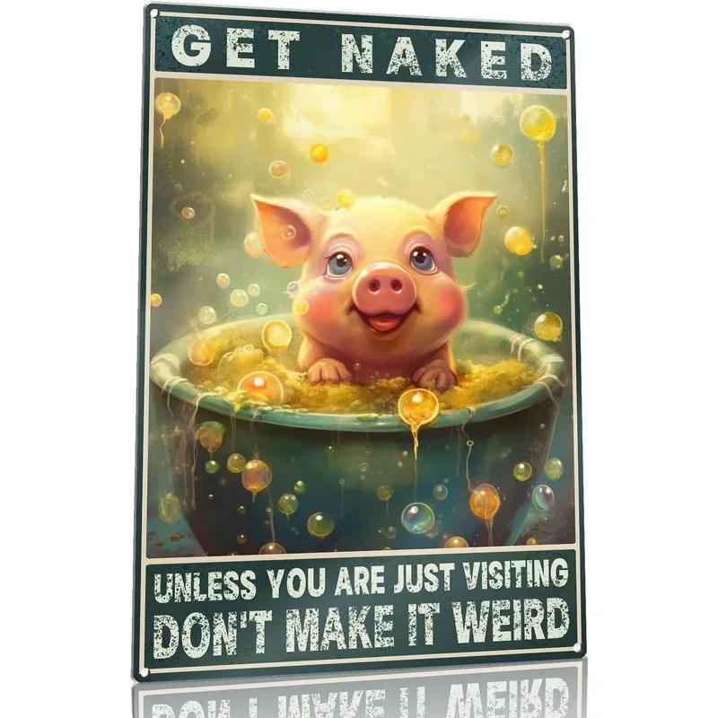 Retro Metal Tin Signs Cat Dog Bath Soap Wash Your Paw Bubble Posters Vintage Toilet Cave Bar Home Bathroom Wall Decoration Signs