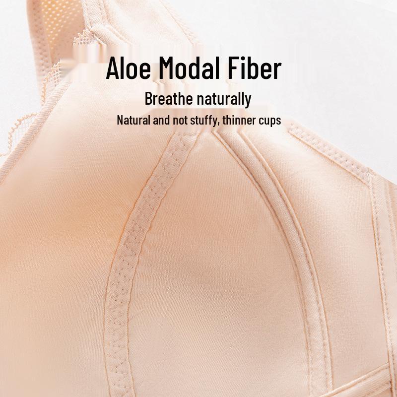 Plus Size Lace Hook Bra for Mature Women