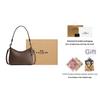 Coach Laurel 19 Letter Logo Detachable Leather Crossbody Shoulder Bag Small Women bags Brown CBH16-QBCBD