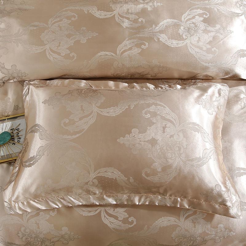 2PCS Europejski styl luksusowe żakardowe koperty poszewki na poduszki 48x74cm Poszewka na poduszkę dla dorosłych Poszewka na poduszkę dekoracyjna satynowa poszewka na poduszkę