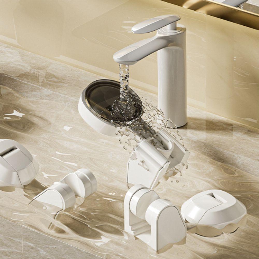 Movable Suction Cup Showerhead Bracket No Hole Punching Shower Rack  Bathroom