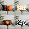 Home Decor Cute Ghost Halloween Pillowcase Suitable For Sofa Bedroom Car Pillow Cover Cushion Rectangular Back Cushion