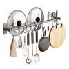 DANLE No-Drill Space Aluminum Kitchen Hook Rack