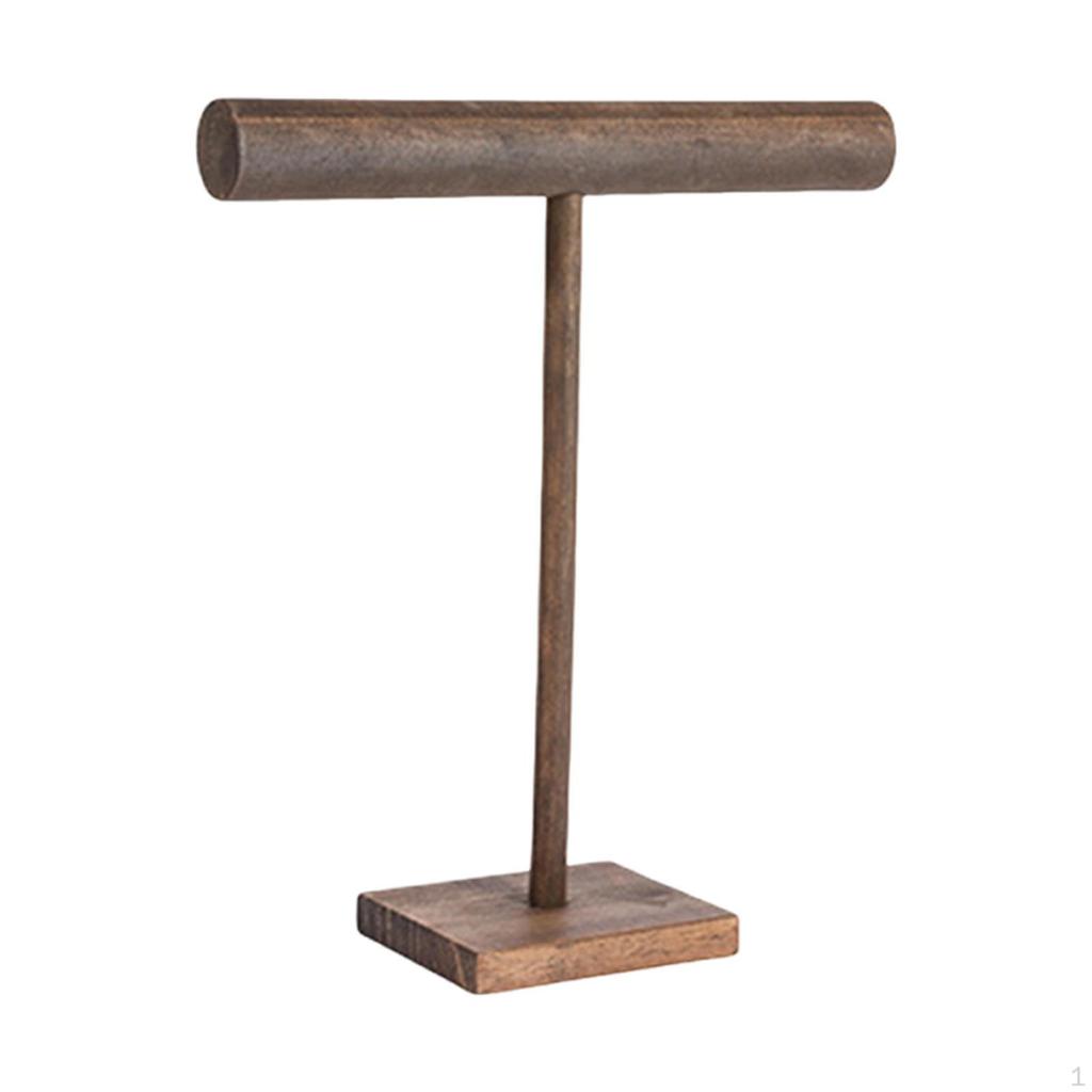 Jewelry Stand Desktop Display Rack Wooden Decorative Organizer Necklace Holder for