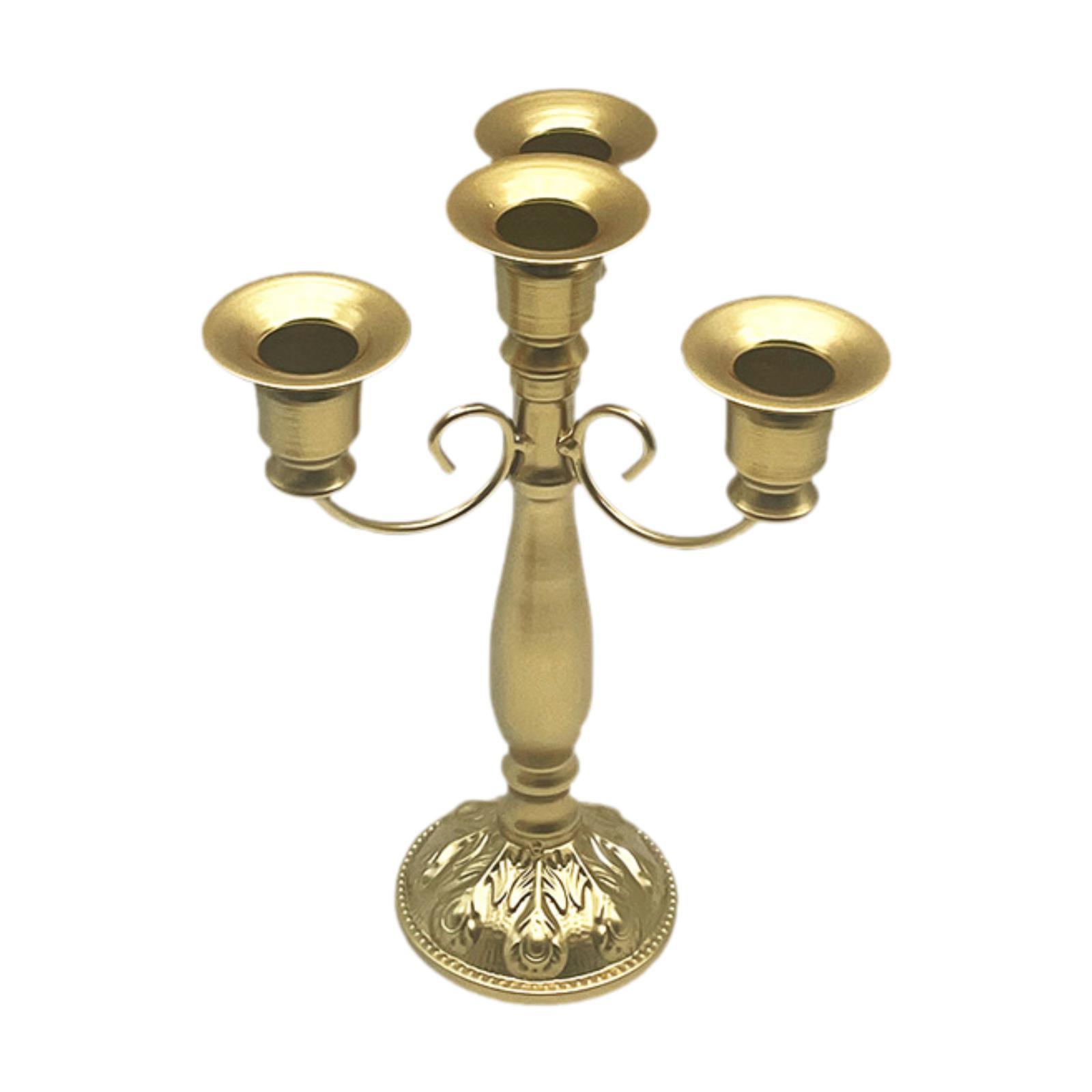 

4-х рожковая свеча-канделябр, подарок на новоселье, декор, свадебный подсвечник для вечеринки золотистый