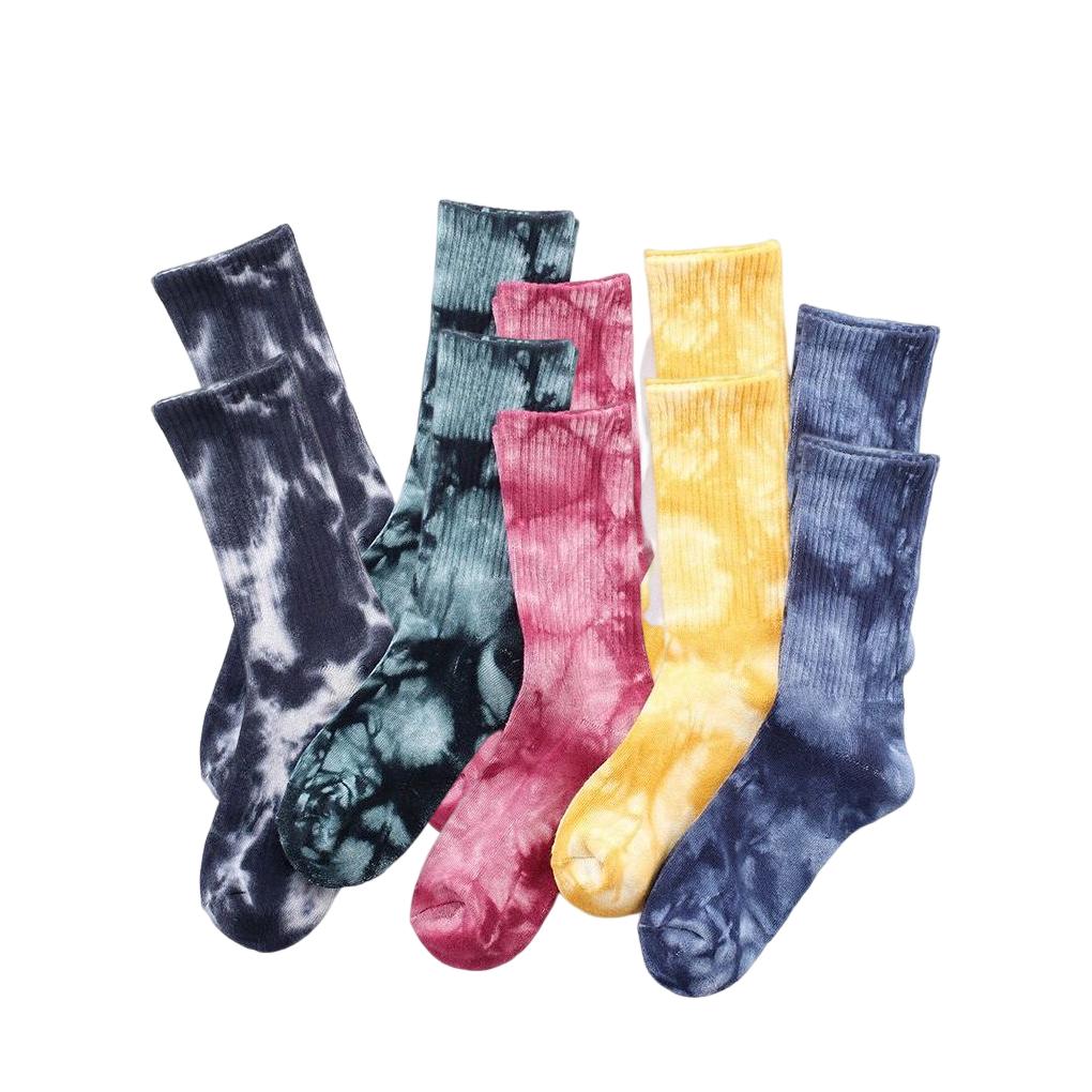 

5 Pairs Men Socks Cotton Sports Elastic Hosiery Dyeing Leisure Comfortable Foot Protector Shock-absorption Warm