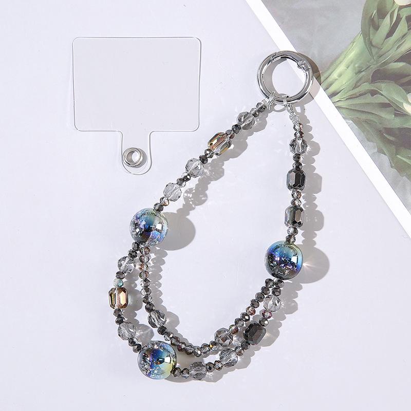 Starry Crystal Phone Wrist Strap & Anti-Lost Keychain