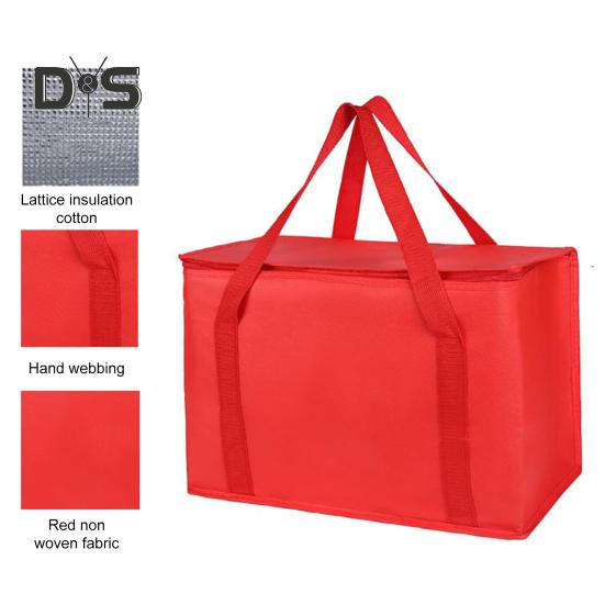 Grande bolsa térmica para piquenique com zíper, lancheira reutilizável para transporte de compras, bebidas e refrigerador para camping, piqueniques e viagens