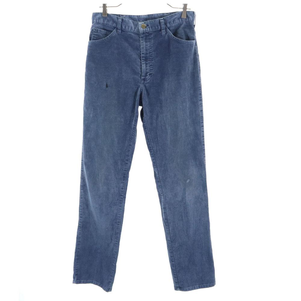 Lee 80s Vintage 42 Talon Corduroy Pants W31 Navy Men's Used