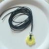 Sweet Cool Pearl Flower Pendant Necklace Fashion Summer Choker Wax Rope Lace up Collar Necklace Statement Jewelry
