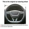 DIY Car Steering Wheel Cover For Seat Leon Alhambra Toledo 2009 2010 2011 2012