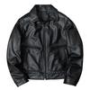 Genuine Leather A2 Bomber Jacket for Men Real Cowhide Short Biker Coat Classic Autumn Winter Outerwear