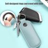 Leather U Disk Pouch Key Ring Holder Usb Flash Drive Storage Bag Pendrive Protective Cover Memory Stick Case