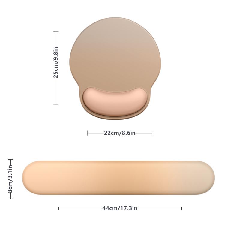 Mouse Pad with Wrist Support Pad with Wrist Support Ergonomics Computer Mouse Pad Keyboard with Anti-slip Silicone Base