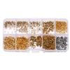 352-950Pcs Stainless Steel Jewelry Making Kits Lobster Clasp Jump Rings End Crimps Beads Clasp for DIY Jewelry Accessories