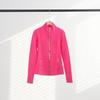 Giacca Sportiva da Donna Slim Fit con Zip Dorata - Collo Alto, Manica Lunga, Alta Elasticità, Abbigliamento Fitness Yoga