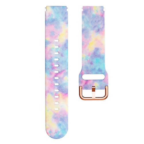 Klassisches 18-mm-Uhrenarmband für Garmin Venu 2S, Leopardenmuster, Sport-Silikonarmband für Garmin Forerunner 255S, Bandzubehör