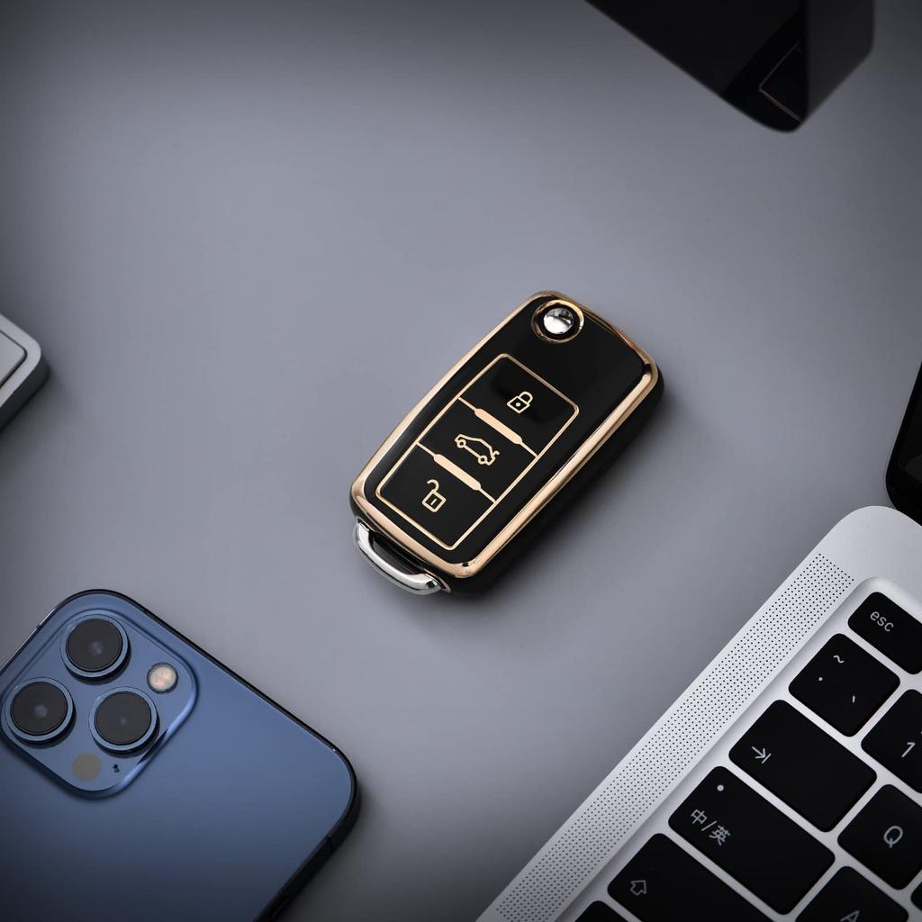 OATSBASF Volkswagen Key Cover VW Key Case Luxury TPU Dirt