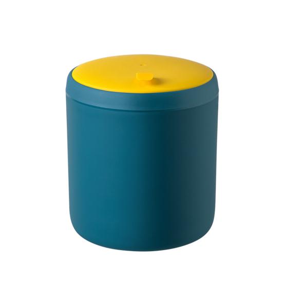4L rakstāmgalda miskaste ar rokturi liela ietilpība, kontrasta krāsa, noņemama, viegli tīrāma smakas izolācija, plastmasas preses tipa vāks mini atkritumu tvertne, biroja piederumi
