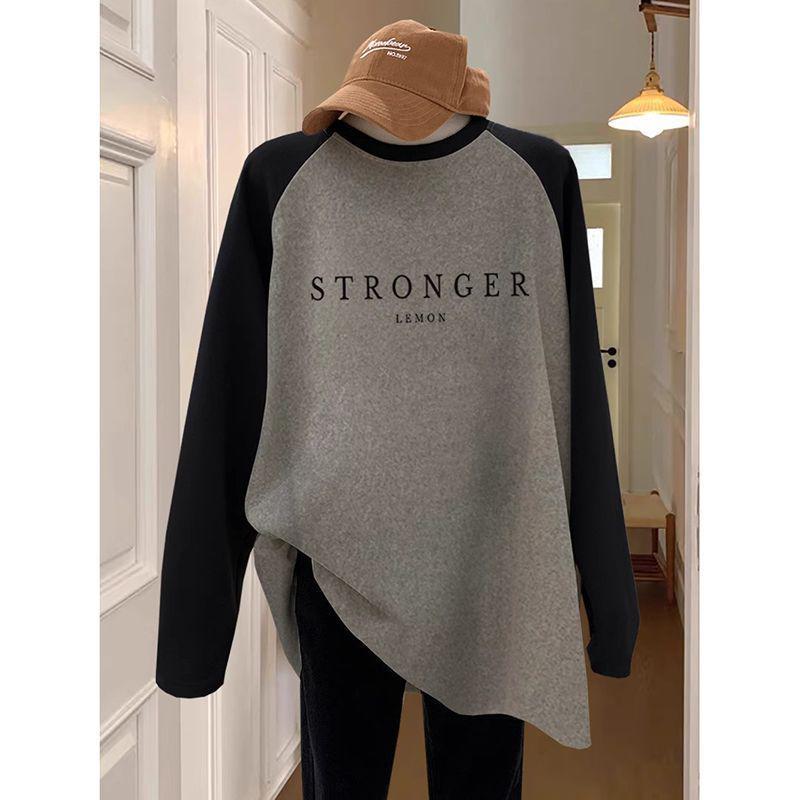 

Women s Loose-Fit Long-Sleeve Top with Raglan Sleeves 2XL