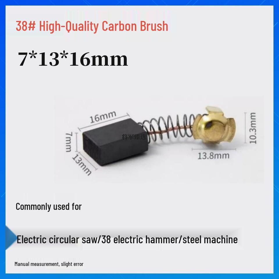 Durable Carbon Brush Set for Grinders, Drill, Hammer, Polisher, Cutter, and Picker Tools