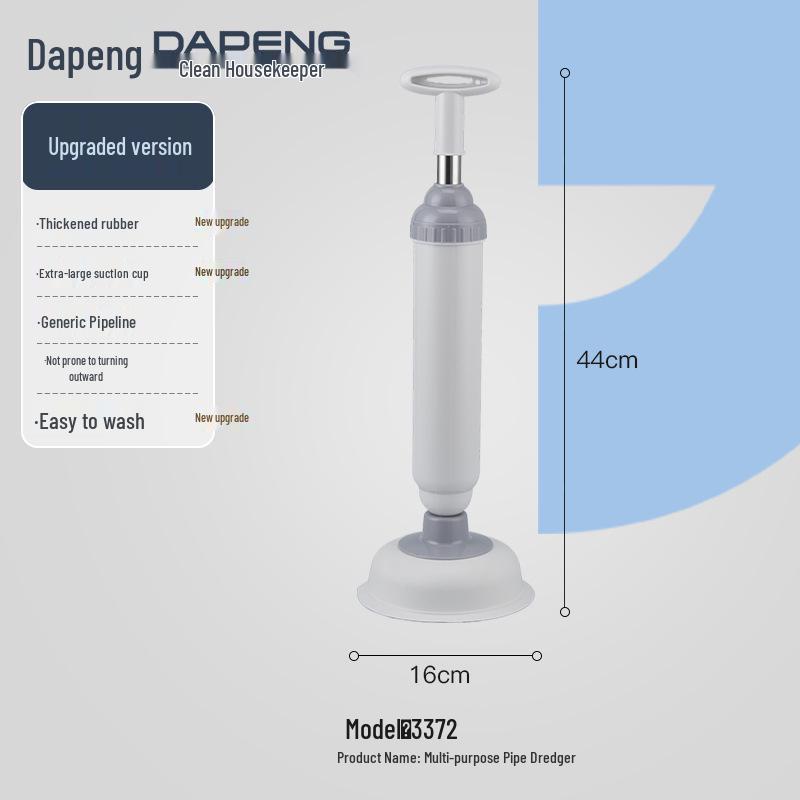 High-Pressure Toilet and Sewer Unblocker – Efficient Plunger for Household and Kitchen Blockages