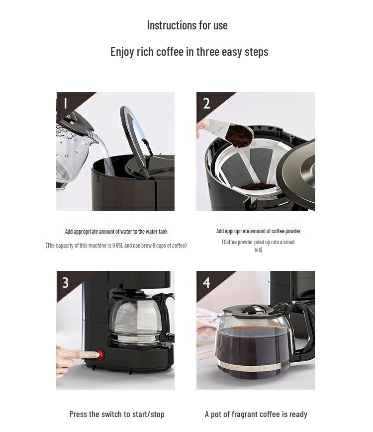 Cafetera y Tetera Inteligente Automática por Goteo para Hogar y Oficina