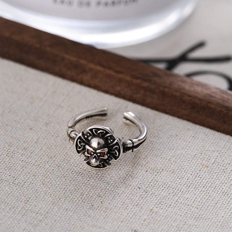 Fashionforward Skull Copper Ring With Adjustable Fit And Eyecatching Design Geometric