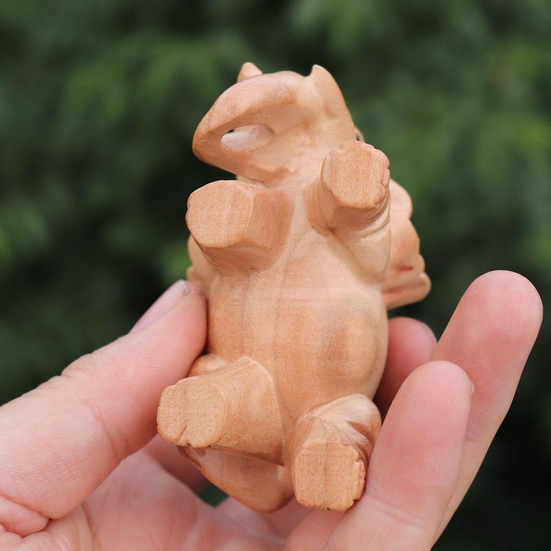 Elephant Auspicious Elephant Woodcarving Ornaments Handicrafts Decoration Solid Wood Craft Gifts