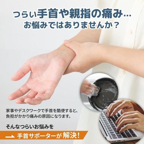 Ikiiki Life Mesh Wrist Support (Thin and Suitable for Wet Work, Supervised by a Physical Therapist), Made In Japan (Navy, Right Hand (M-L))
