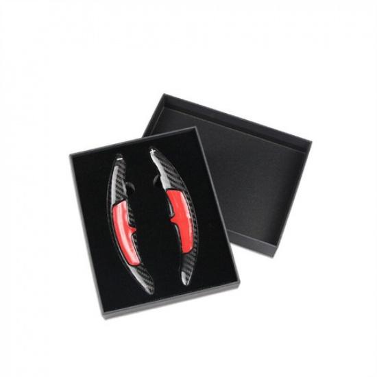 Pair Carbon Fiber Steering Wheel Shift Paddle Extend For Porsche Cayenne 15-20