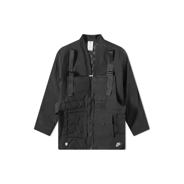 Nike X Peaceminusone G-Dragon 2+1 Jacket Black Men Streetwear DR0099-010