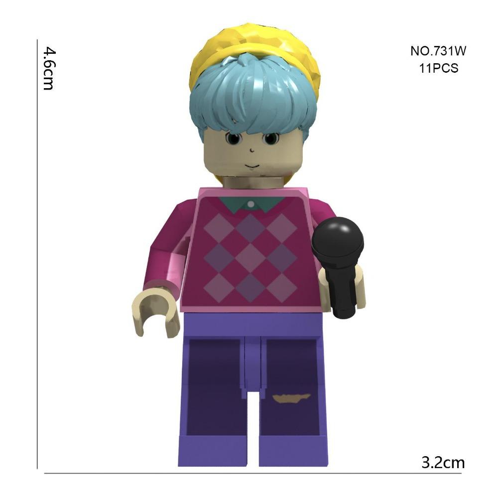 Nuovi Blocchi da Costruzione KPop Demon Hunters Modello di Assemblaggio Rumi Bambola Perfetto per Bambini Combina il Divertimento della Costruzione e il Fascino del KPop