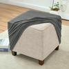 Square Elastic Ottoman Cover Polar Fleece Foot Stool Covers Stretch Footrest Slipcovers House Pouf Furniture Protector