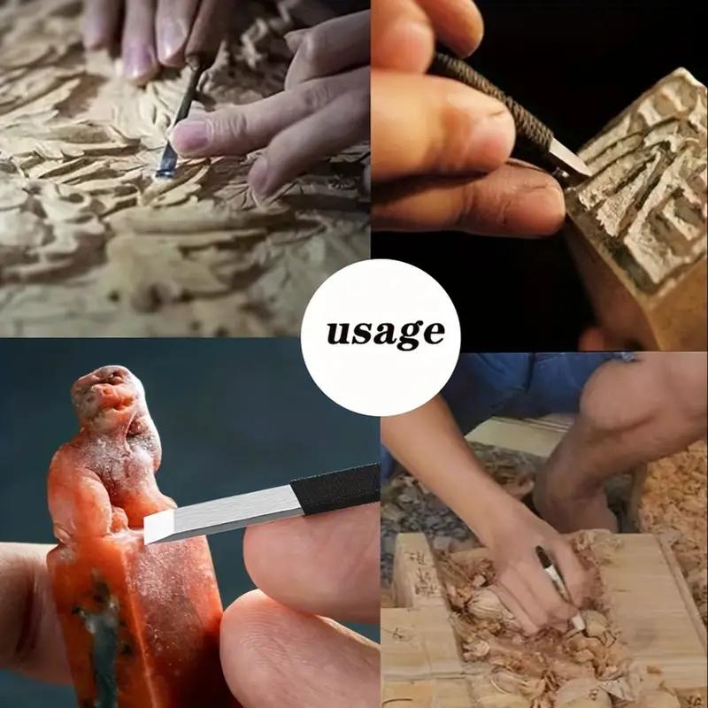 10pcs Hand Carving Knife Stone Carving Knife Seal Carving Tool Set Hand Seal Carving Knife Wood Carving Knife Core Carving Tools