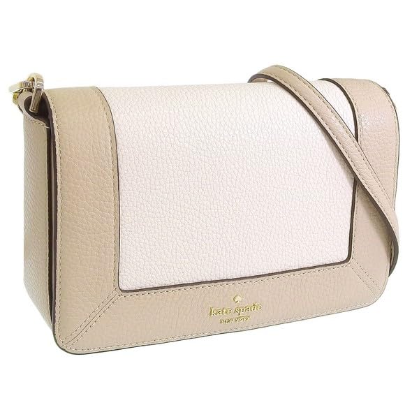 Женская многоцветная сумка через плечо Kate Spade Lena Colorblock Small Flap, KH792 (СветлыйБежевый), Бренд аутлета.