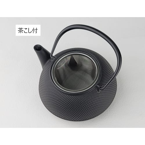Iwachu Iron Kettle, Black Finish, 0.65L, Iron Kettle/Teapot, 5-Type New Arare, Induction Compatible, 12822